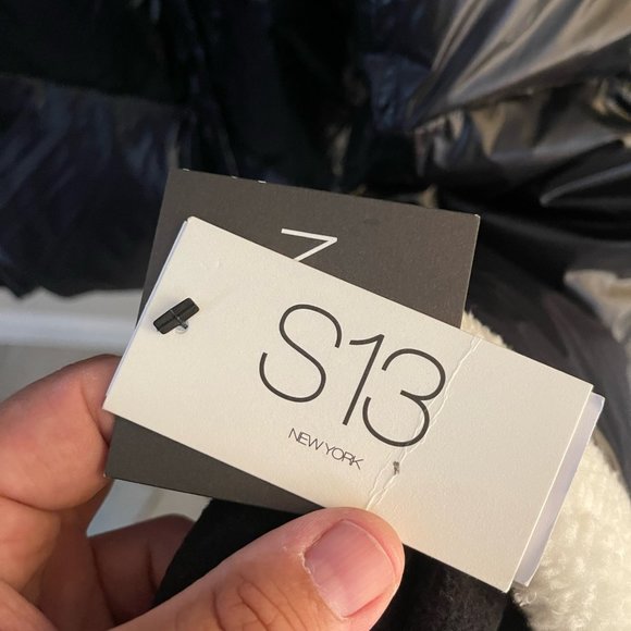 NWT S13/NYC Callie Faux-Sherpa-Trim Down Puffer Coat Size L - Picture 6 of 11